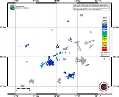 Mappa EMS - territori località