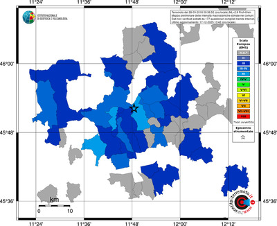 Mappa EMS - territori comuni