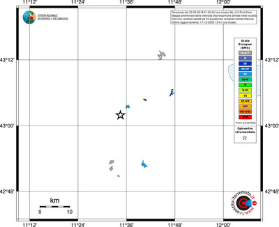Mappa EMS - territori località