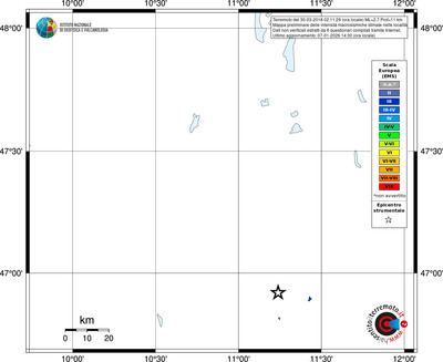 Mappa EMS - territori località