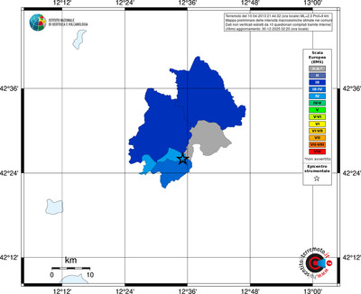 Mappa EMS - territori comuni