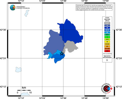 Mappa MCS - territori comuni