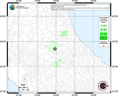 Mappa territorio comunale con almeno 3 questionari