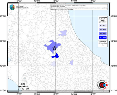 Mappa territorio comunale con almeno 3 questionari