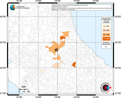 Mappa territorio comunale con almeno 3 questionari