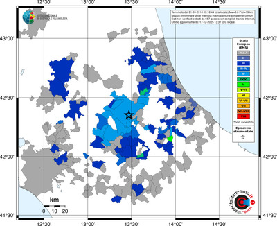 Mappa EMS - territori comuni