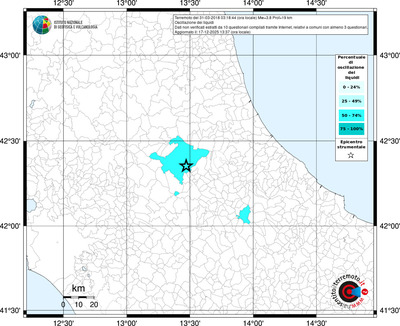Mappa territorio comunale con almeno 3 questionari