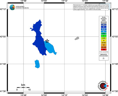 Mappa EMS - territori comuni