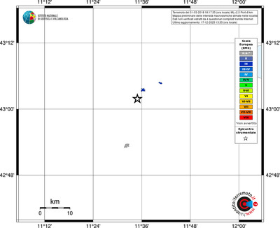 Mappa EMS - territori località