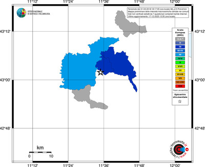 Mappa EMS - territori comuni