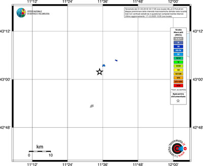 Mappa MCS - territori località