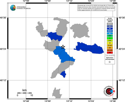 Mappa EMS - territori comuni
