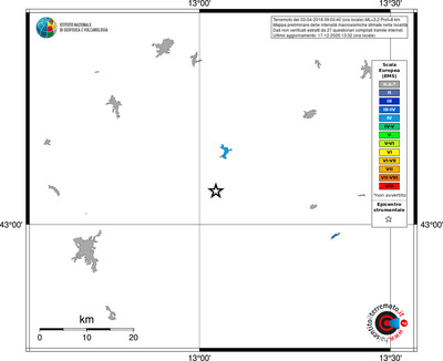 Mappa EMS - territori località