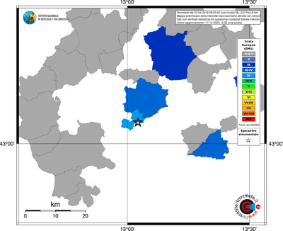 Mappa EMS - territori comuni