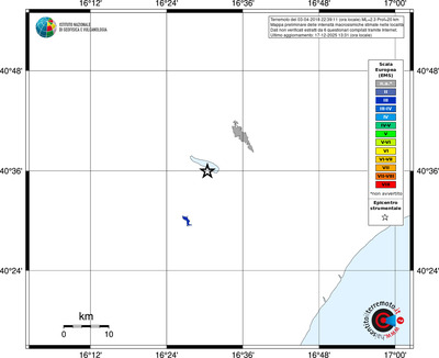 Mappa EMS - territori località