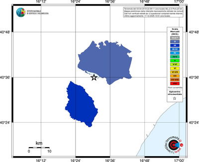 Mappa MCS - territori comuni