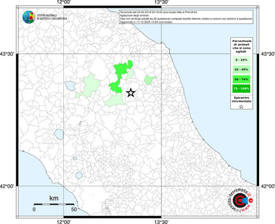 Mappa territorio comunale con almeno 3 questionari