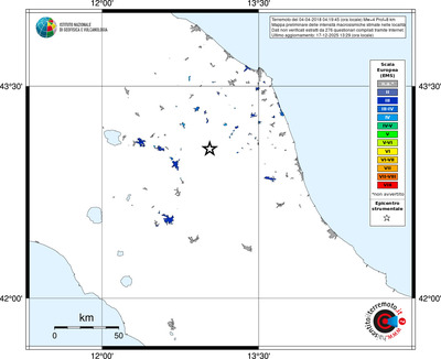 Mappa EMS - territori località