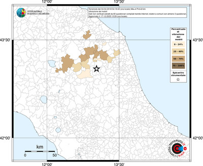 Mappa territorio comunale con almeno 3 questionari