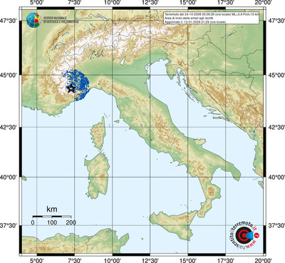 Area di invio delle email agli iscritti