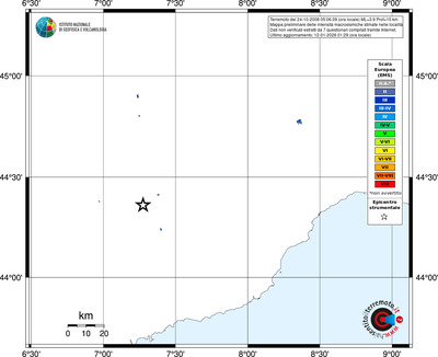 Mappa EMS - territori località