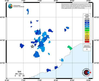 Mappa EMS - territori comuni