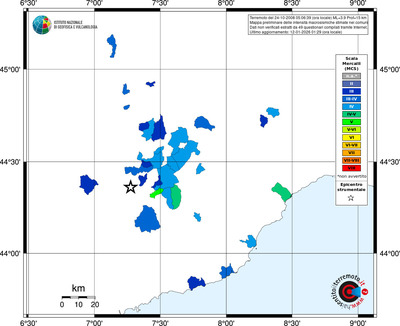 Mappa MCS - territori comuni