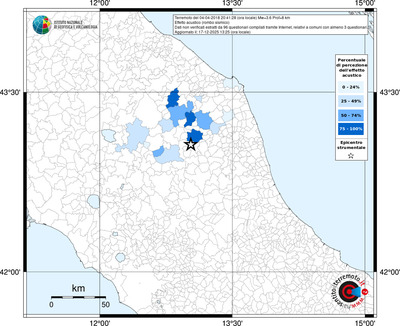 Mappa territorio comunale con almeno 3 questionari