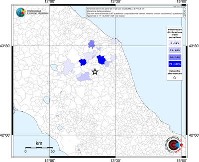 Mappa territorio comunale con almeno 3 questionari