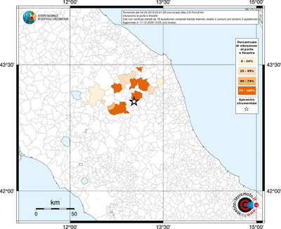 Mappa territorio comunale con almeno 3 questionari