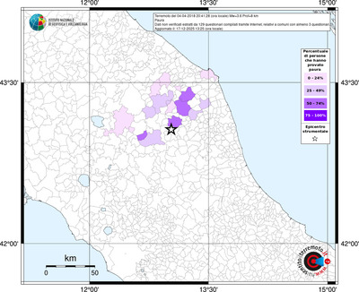 Mappa territorio comunale con almeno 3 questionari