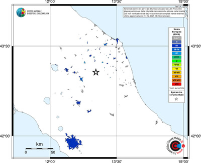 Mappa EMS - territori località