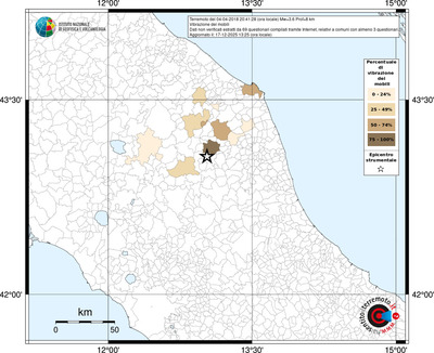 Mappa territorio comunale con almeno 3 questionari
