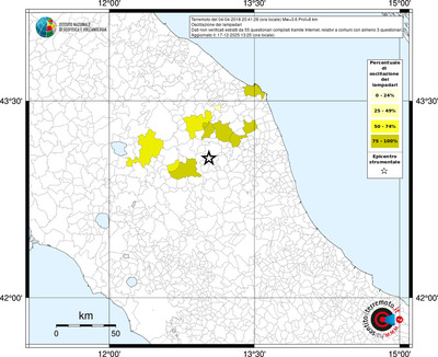 Mappa territorio comunale con almeno 3 questionari
