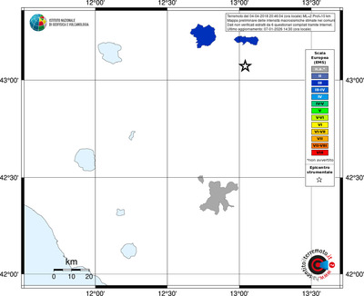 Mappa EMS - territori comuni