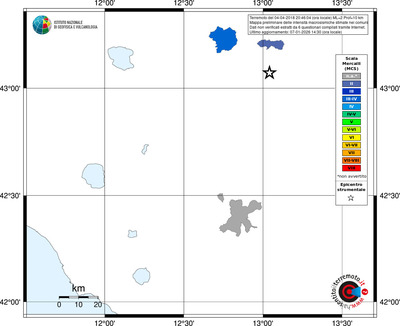Mappa MCS - territori comuni