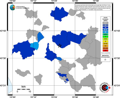 Mappa EMS - territori comuni