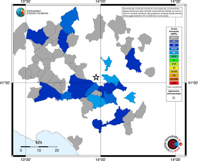 Mappa EMS - territori comuni