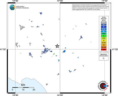 Mappa MCS - territori località