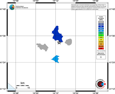 Mappa EMS - territori comuni
