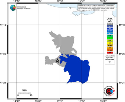 Mappa EMS - territori comuni