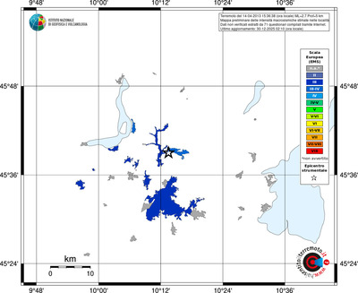 Mappa EMS - territori località