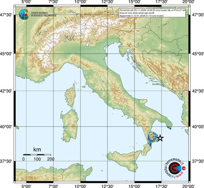 Area di invio delle email agli iscritti