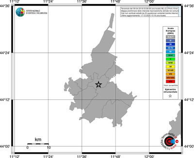 Mappa EMS - territori comuni