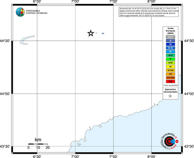 Mappa EMS - territori località