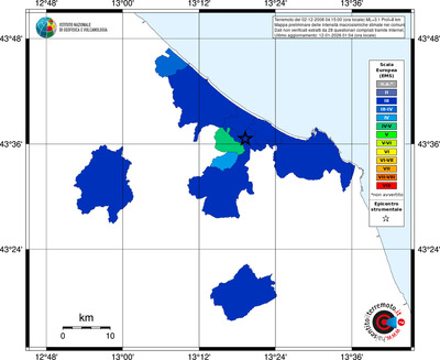 Mappa EMS - territori comuni