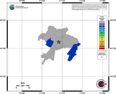 Mappa EMS - territori comuni