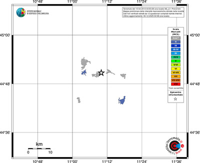Mappa MCS - territori località