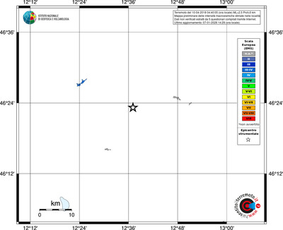 Mappa EMS - territori località