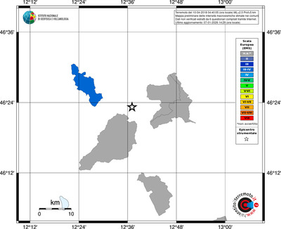 Mappa EMS - territori comuni